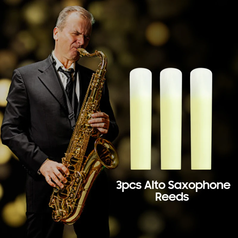 RIGA 3pcs Alto Saxophone Reeds Sax Resin Reed Saxophone Accessories Strength 2.0 Alto Saxophone Accessories