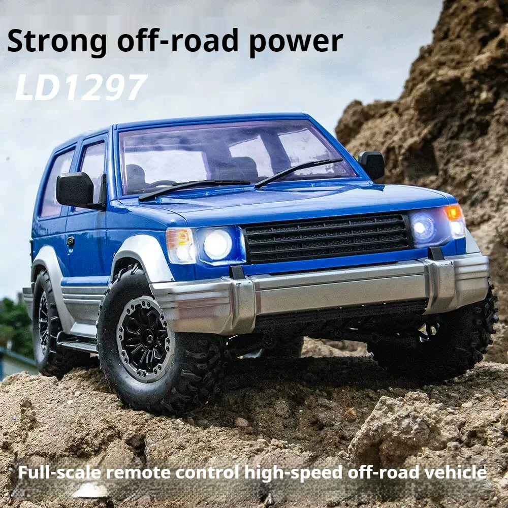 Veículo de controle remoto com iluminado, quatro rodas motrizes, Off Road veículo, simulação modelo brinquedo presente, LDRC, 1, 14, Ld1297, Pajero Rc