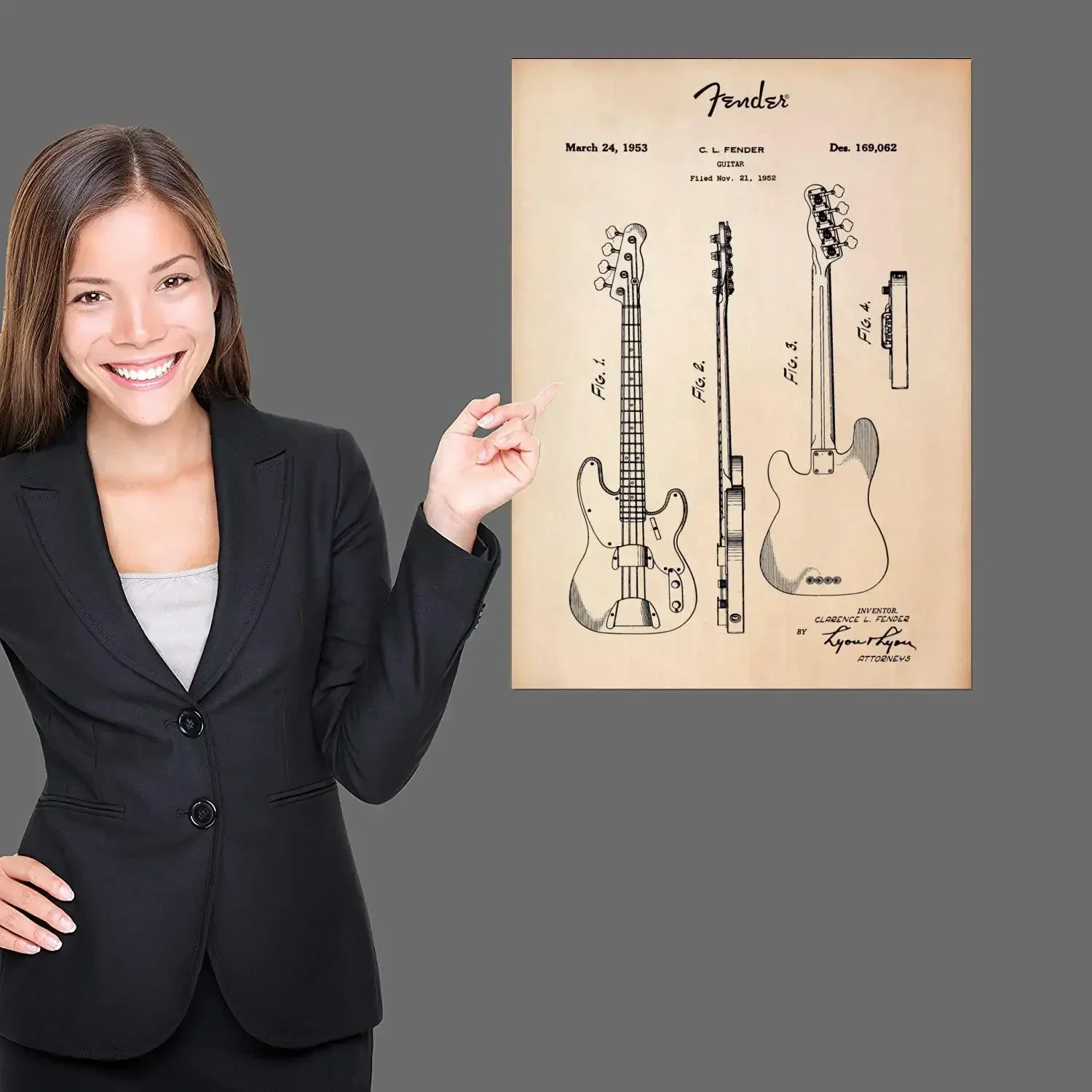 Patent drawing Canvas Poster musical instrument Guitar piano rack drum Printing For Home Wall Art Decoration Frameless Painting