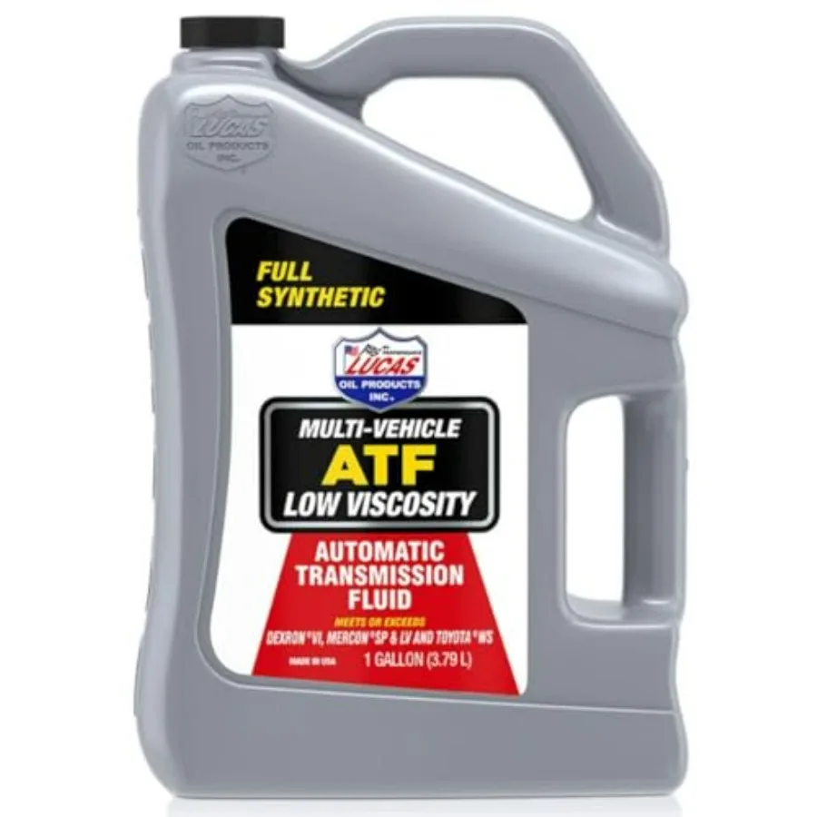 

Lucas Oil 11256 Синтетическая мультифункциональная жидкость для автоматической коробки передач с низкой вязкостью, упаковка 1 галлон, 1 шт., высокопроизводительная трансмиссия