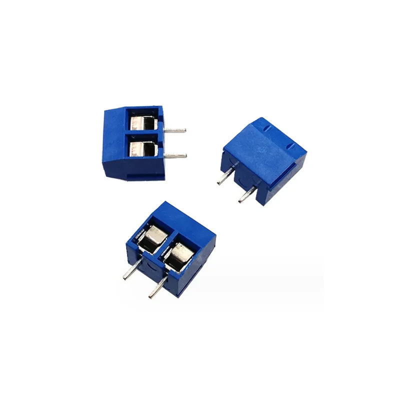 50pcs KF301-2P/3P blue binding post 5mmSpacing Wiring Terminal300V1 Spliced