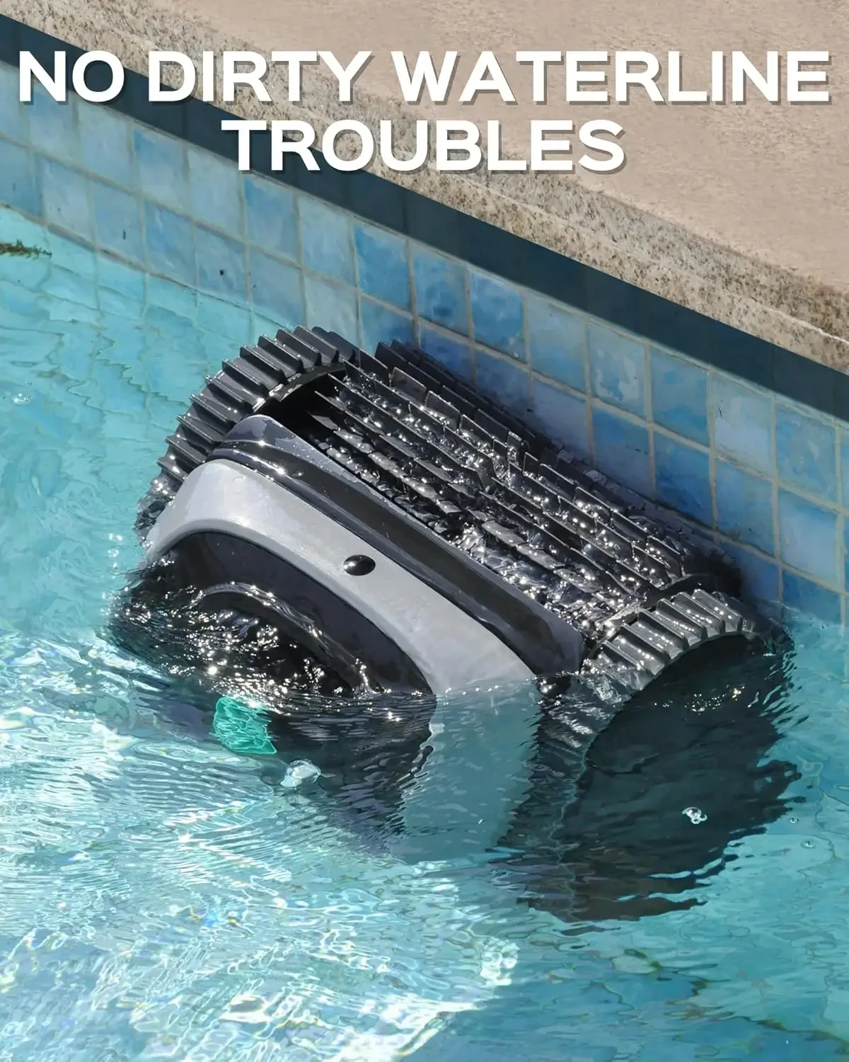 Limpador robótico de piscinas para piscinas subterrâneas de até 65 pés de comprimento