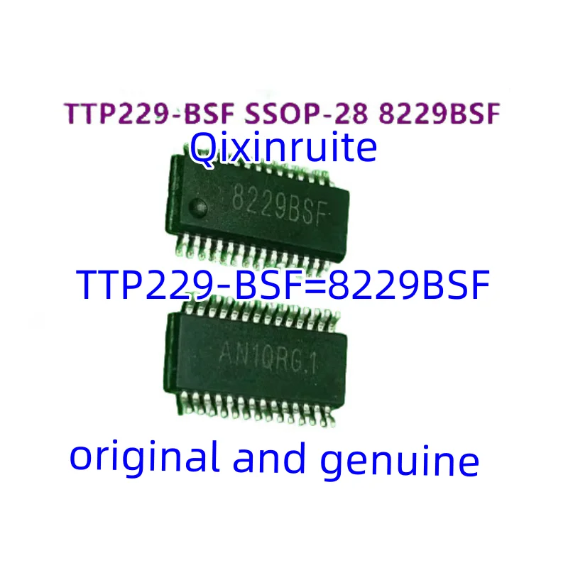 

Qixinruite Original genuine TTP229-BSF=8229BSF SSOP-28 16-key capacitive touch button sensor chip IC