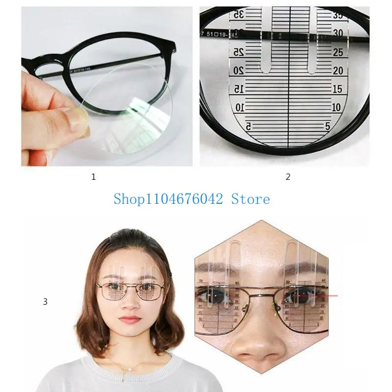 652F 1Pair Pupil Height Meter Optometry Tester Hospital Tool Professional