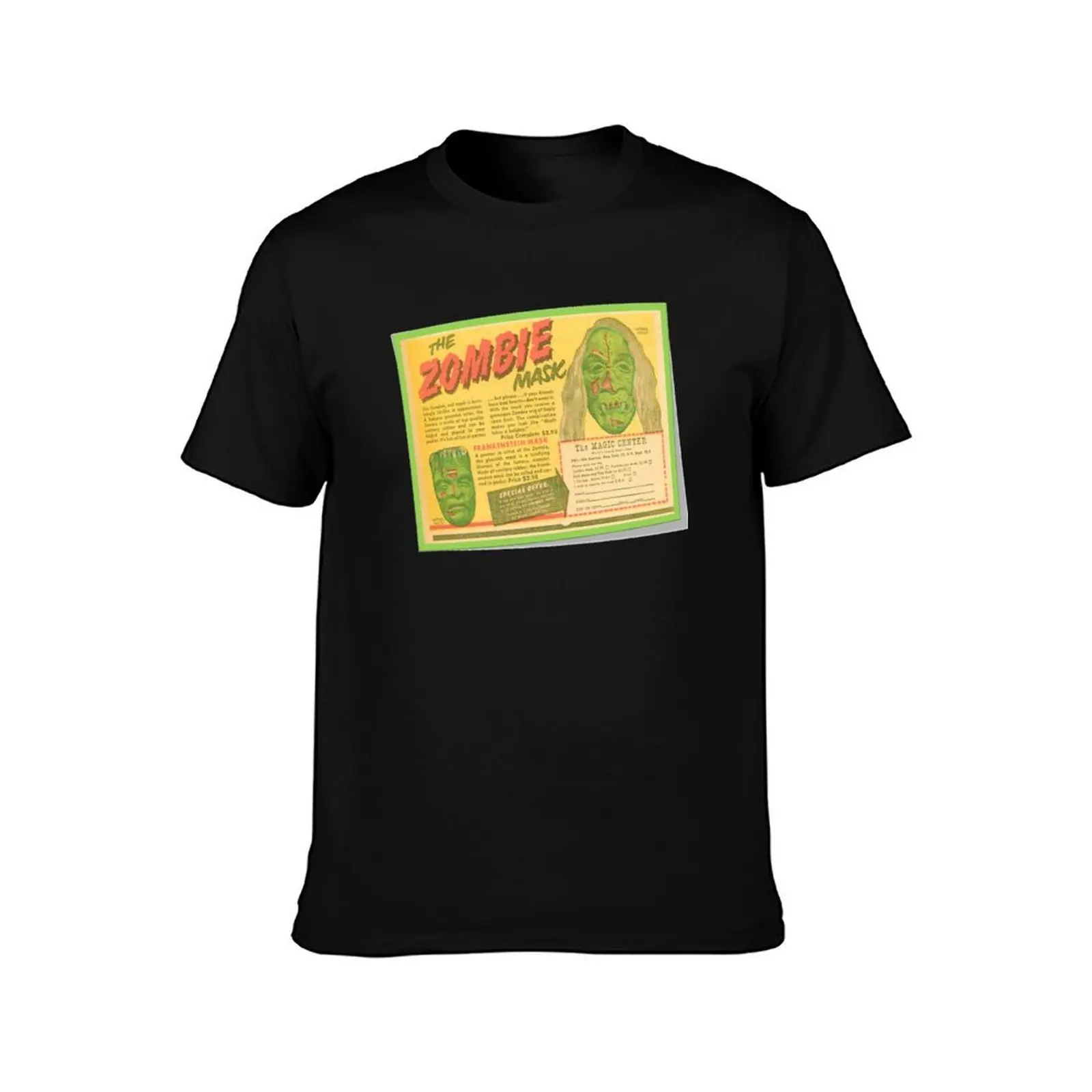 ZOMBIE MASK AD T-Shirt Mechanic Work Tee Shirt T-Shirt