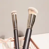 Pinceau Kabuki pour contour de fard à barrage, outil de beauté cosmétique, fond de teint, correcteur, pinceau pour le visage, pinceau de maquillage, grand, haut 2