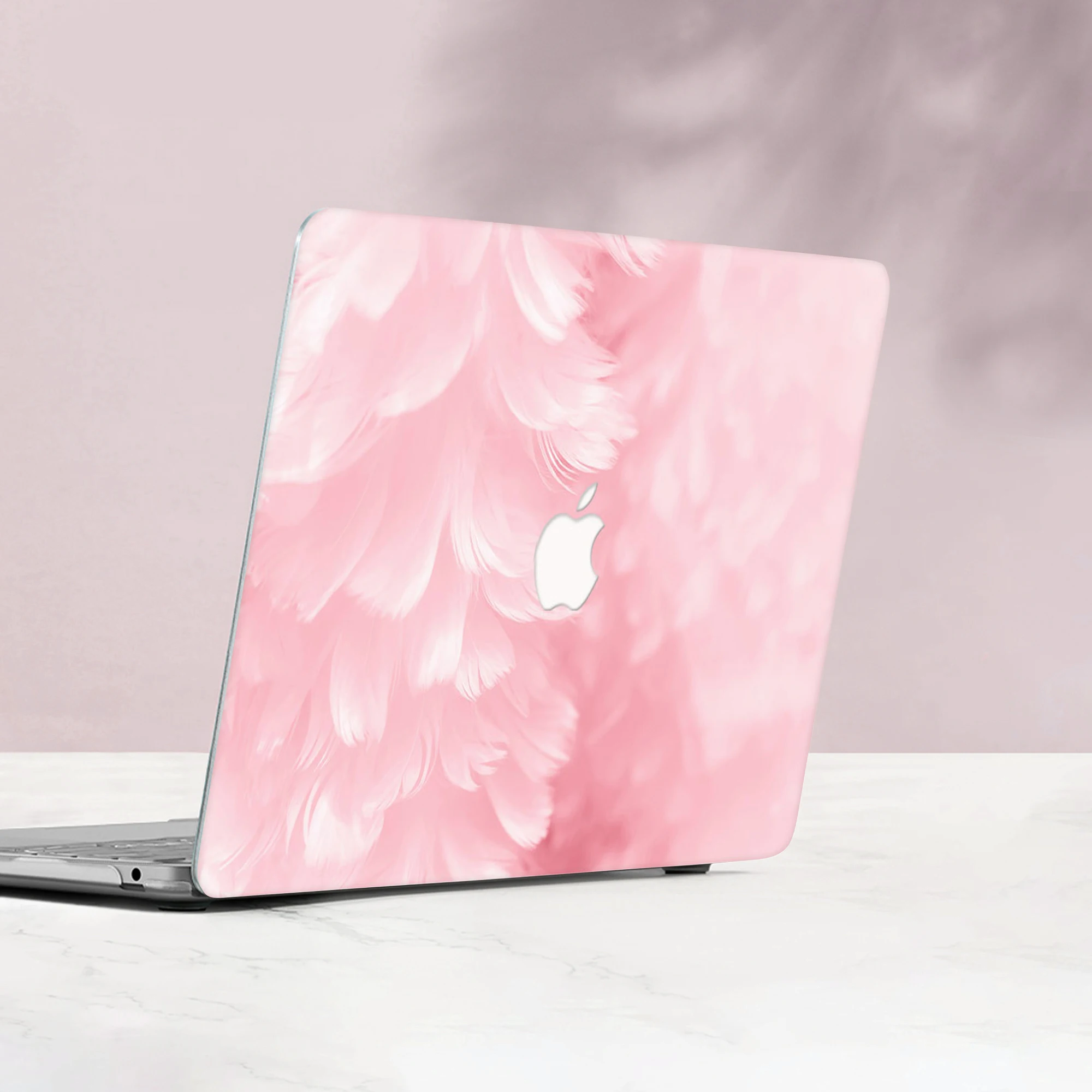 Pink Feather Laptop Case For Macbook Air 13 M2 2022 A2681 A2337 A2179 A2338 M1 Chip Pro A2289 Mac book A2780 Latest Version