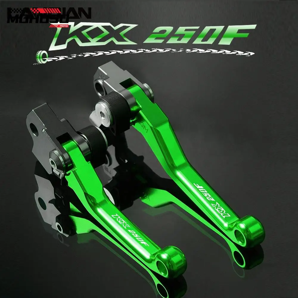 KX250F Brake Clutch Lever Dirt Pit Bike Brake Clutch Levers Grips For Kawasaki KX250F KX 250F 2004-2018 2015 2016 2017 Parts