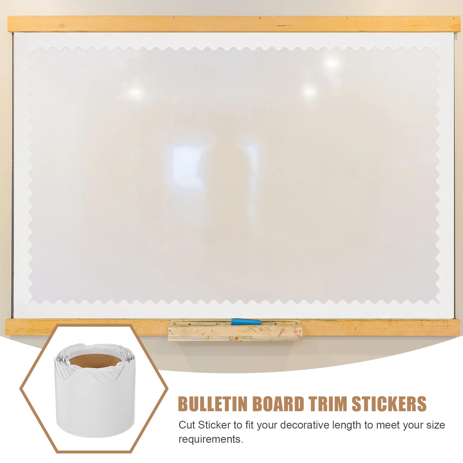 

1-рулонная декоративная бумага с зубчатой каймой для досок объявлений, классных комнат, домашнего офиса, съемное украшение с гребешком