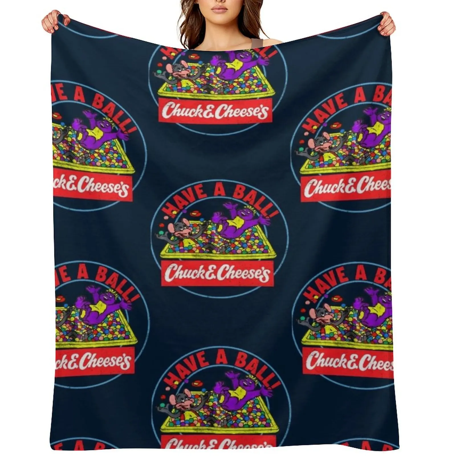 

Copy oHave a Ball (vintage 80s Chuck E Cheese) Throw Blanket Soft Plaid Vintage Sofa Throw Large Blankets