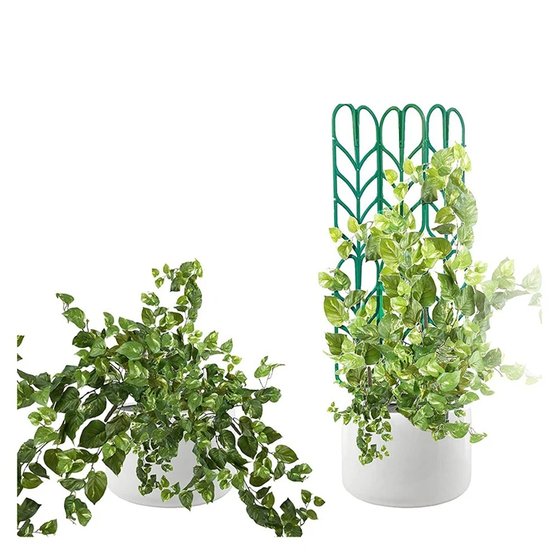 A50I Indoor Plant Trellis, 5 Pack, Climbing Garden Leaf Shape Supports, For Climbing Stems Stalks & Vine Vegetable Potted