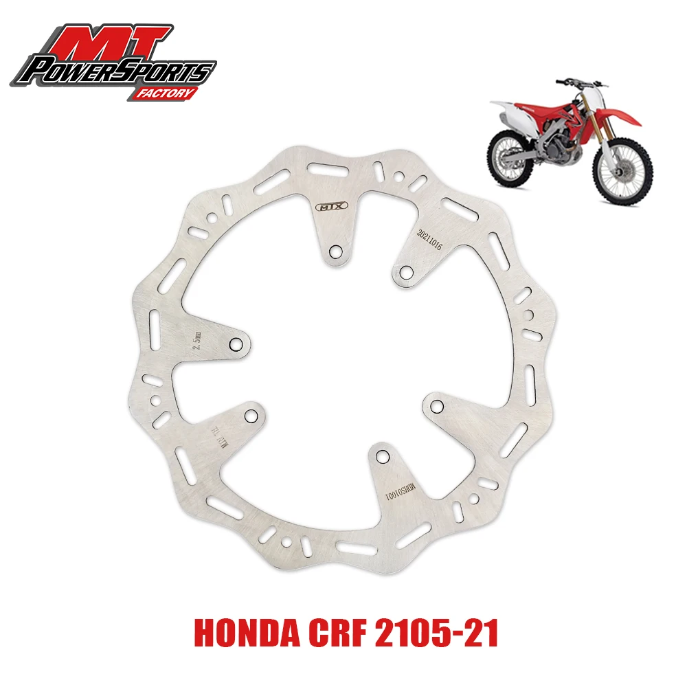 For Honda CRF210 2005-2021 Front Brake Disc Rotor MTX Motorcycles Dirt Bike Braking Motorcycle Accessories New MDHS01002