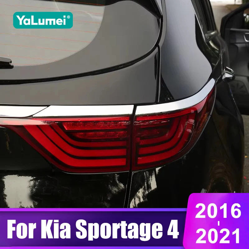 For Kia Sportage 4 QL 2016 2017 2018 2019 2020 2021 Car Rear Headlight Tail Light Lamp Cover Trim Accessories
