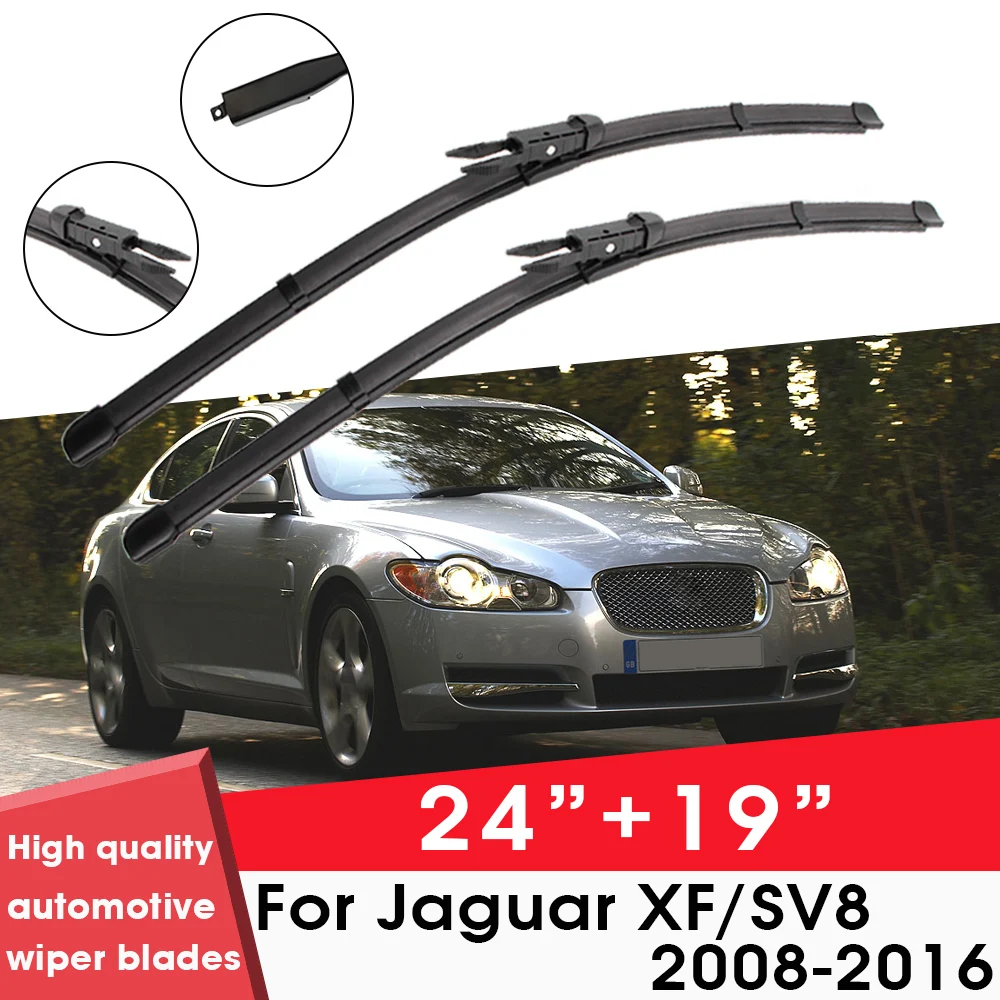 

BEMOST Car Wiper Blades Front Window Windshield Rubber Refill Wiper For Jaguar XF/SV8 2008-2016 24"+19" Car Accessories