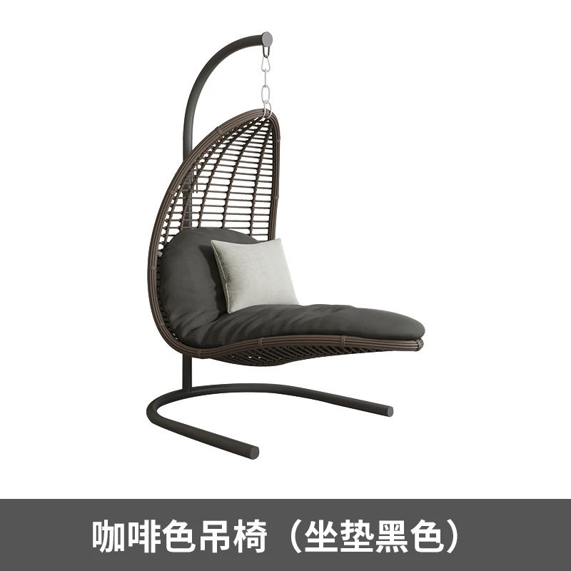 

rattan weave recliner, swing, Nordic household, indoor rocking chair, balcony, lazy person, internet, red girl bird's nest