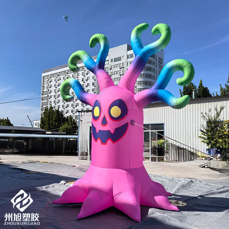 Inflatable ghost tree, outdoor wind decoration for holiday and festival, for Halloween courtyard display, customizable
