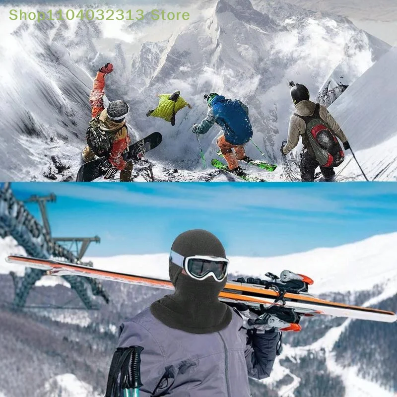 petiteWinter Cycling Mask Thermal Windproof Ski Mask Men Women Warm Polar-fleece Outdoor Sport Motorcycle Face Maskaccessories