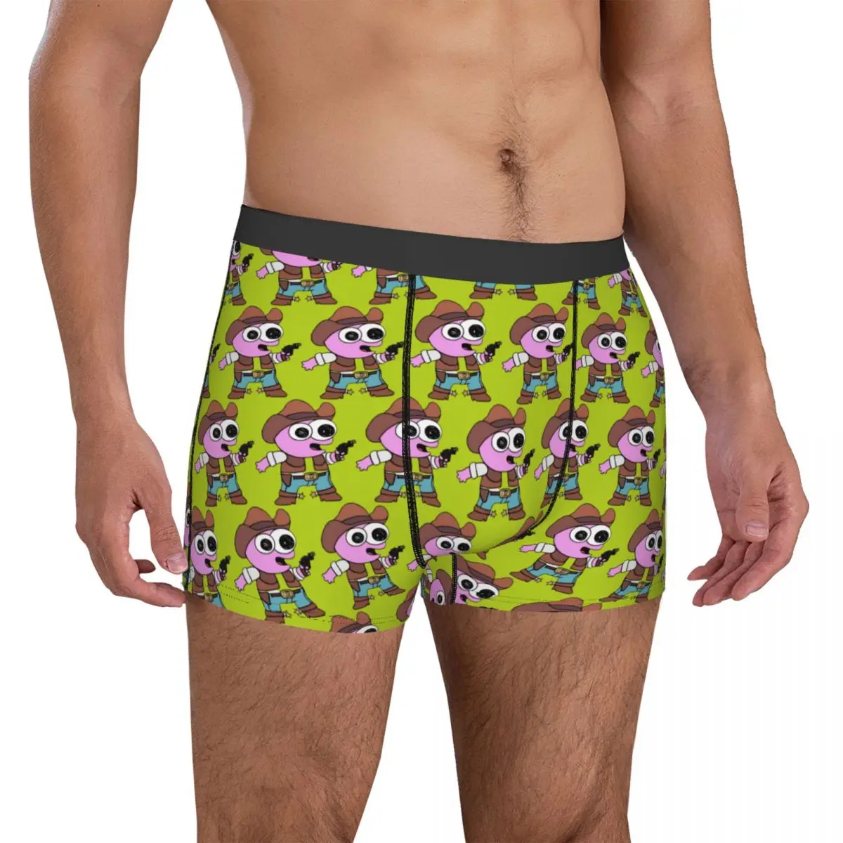 Smiling Friends Cowboy Pim Underwear Male Shorts Briefs Breathable Boxer Shorts Hot Sale Printed Oversize Underpants