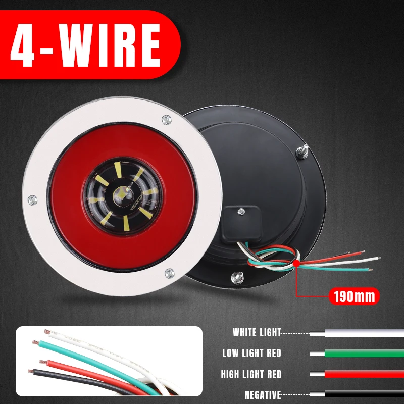 12 فولت 24 فولت 4 بوصة مصباح ليد خلفي DRL مصباح جيد الإضاءة الفرامل موقف وقف مصباح بدوره مصباح إشارة لشاحنة مقطورة شاحنة لاقط RV حافلة