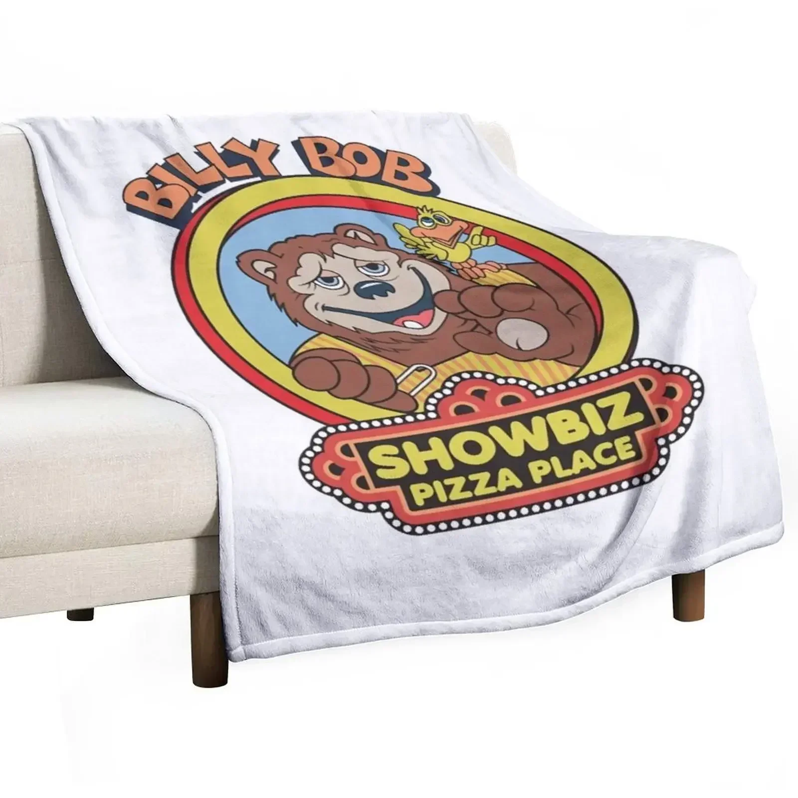 Showbiz Pizza Billy Bob Throw Blanket Cute Plaid For Baby Luxury Retros Blankets