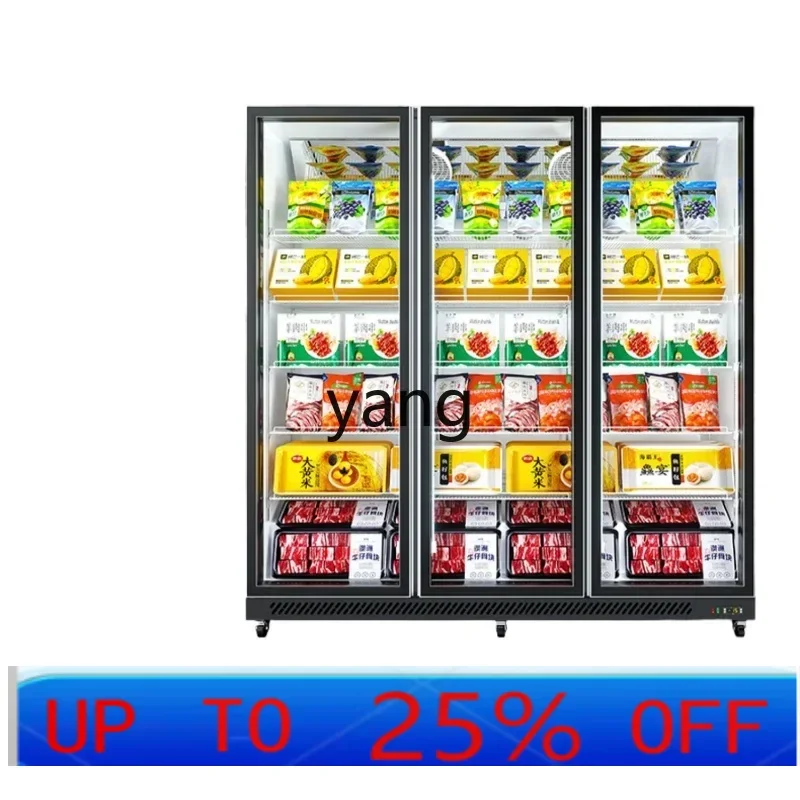 CX Cfrozen display cabinet commercial freezer shopping mall supermarket low temperature air cooled vertical freezer two