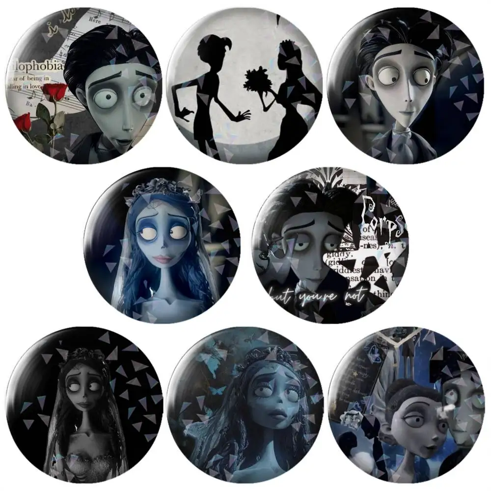 

Corpse B-Bride-e Victor-r Brooch Vintage Alloy Brooch Pins, Antique Style Decorative Badges for Craft & Daily Ornament,Souvenir.