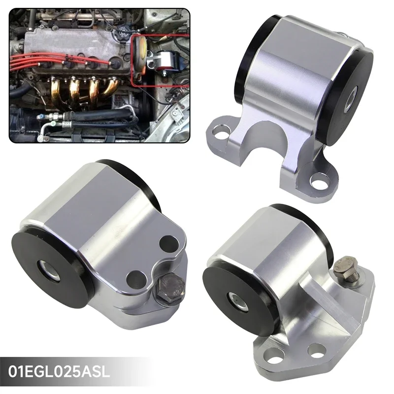 Silver/Black Transmission Billet Aluminum T6 CNC For Honda Civic EG EH 92-95 Acura Integra DC2 94-01; Del Sol EG 93-97