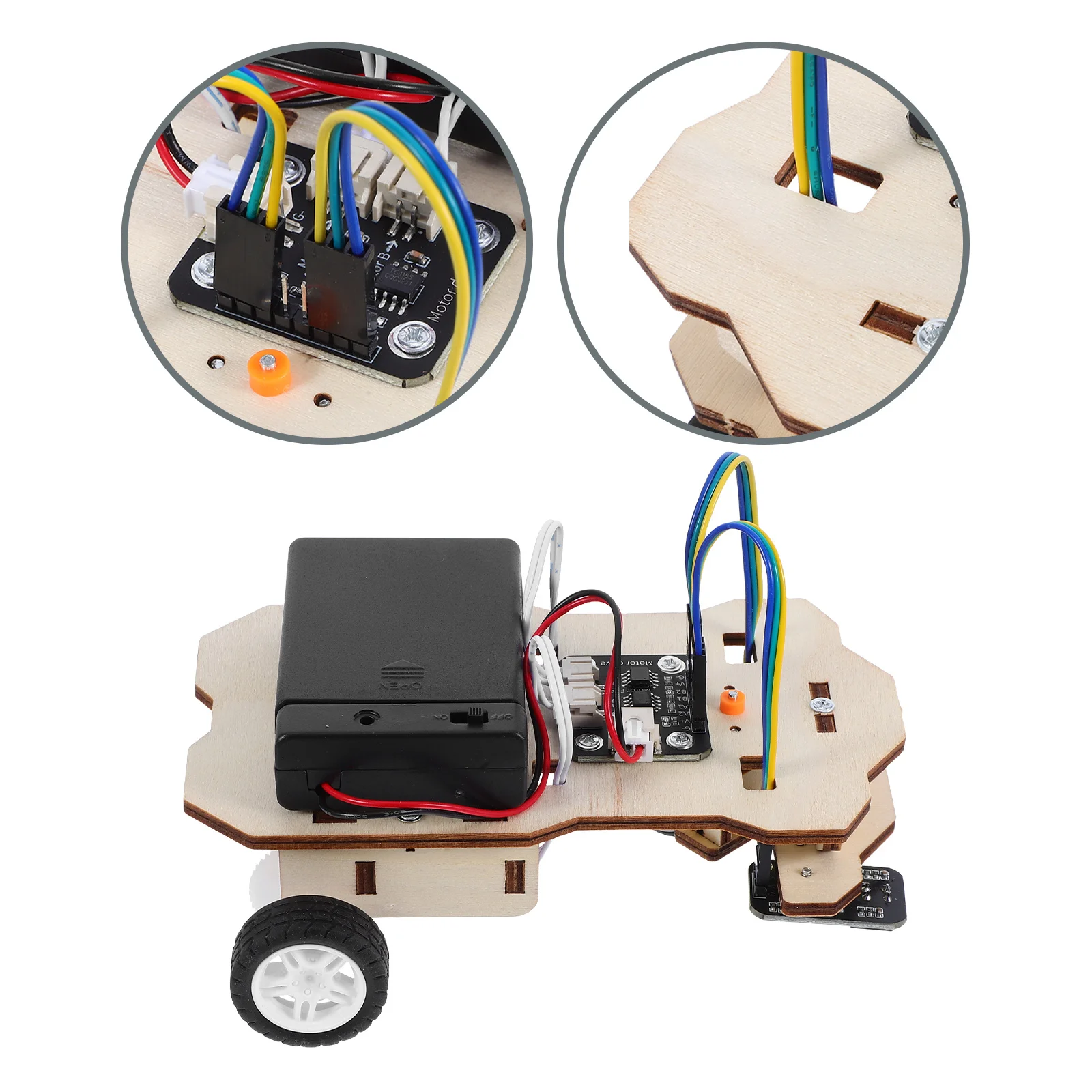 

1Set DIY Stem Car Building Kit for Children Hands on Learning Educational Science Project Assembly Bonding