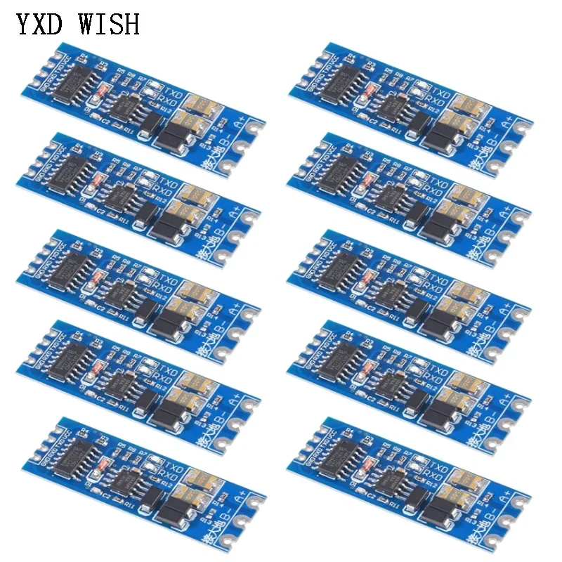 10pcs TTL Turn To RS485 Module Hardware Automatic Flow Control Serial UART Level Mutual Conversion Power Supply DIY Tools Kit