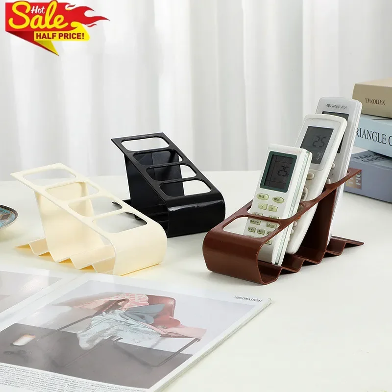 Novo suporte de controle remoto de tv de ar condicionado de quatro furos rack de armazenamento de 4 grades tv ar condicionado suporte fixo de controle remoto