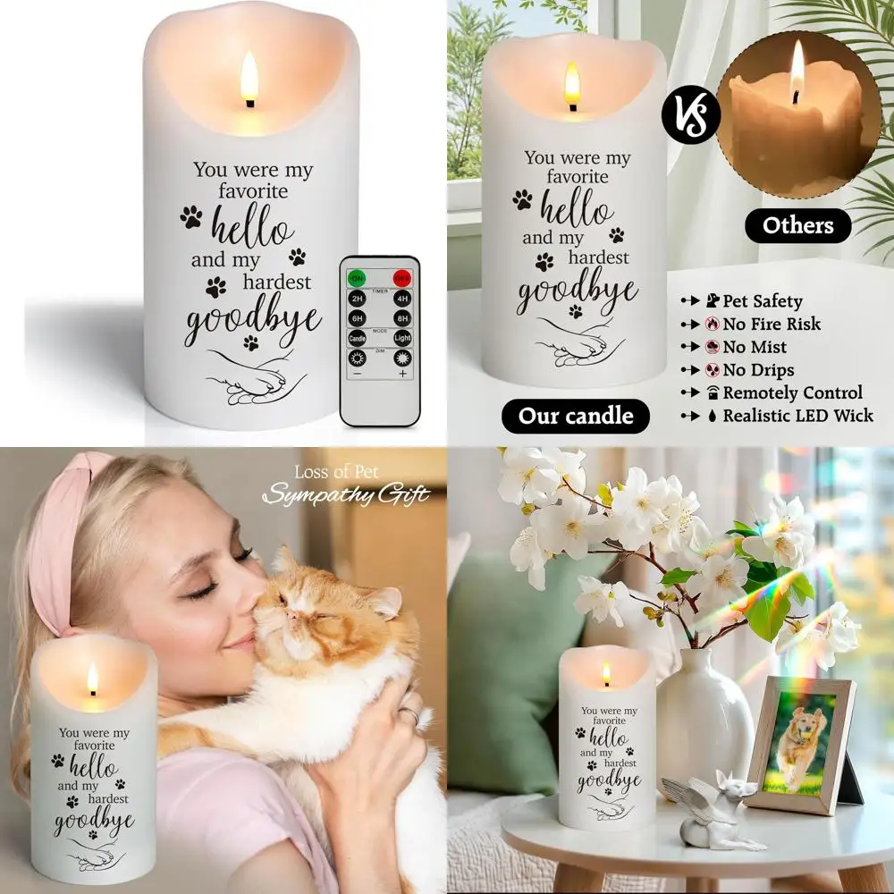 

Мемориальные подарки собаки для потери собаки, подарок сочувствия, свеча сочувствия для кошки, подарок с сочувствиями для любителей домашних животных, друзья до помпона