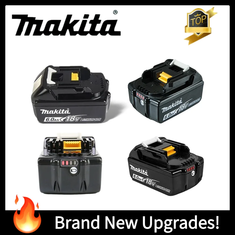 

Tech-savvy makita 18v battery, batterie makita 18v, 18V 6Ah intelligent pack, with LCD display, for Makita multi-tools.