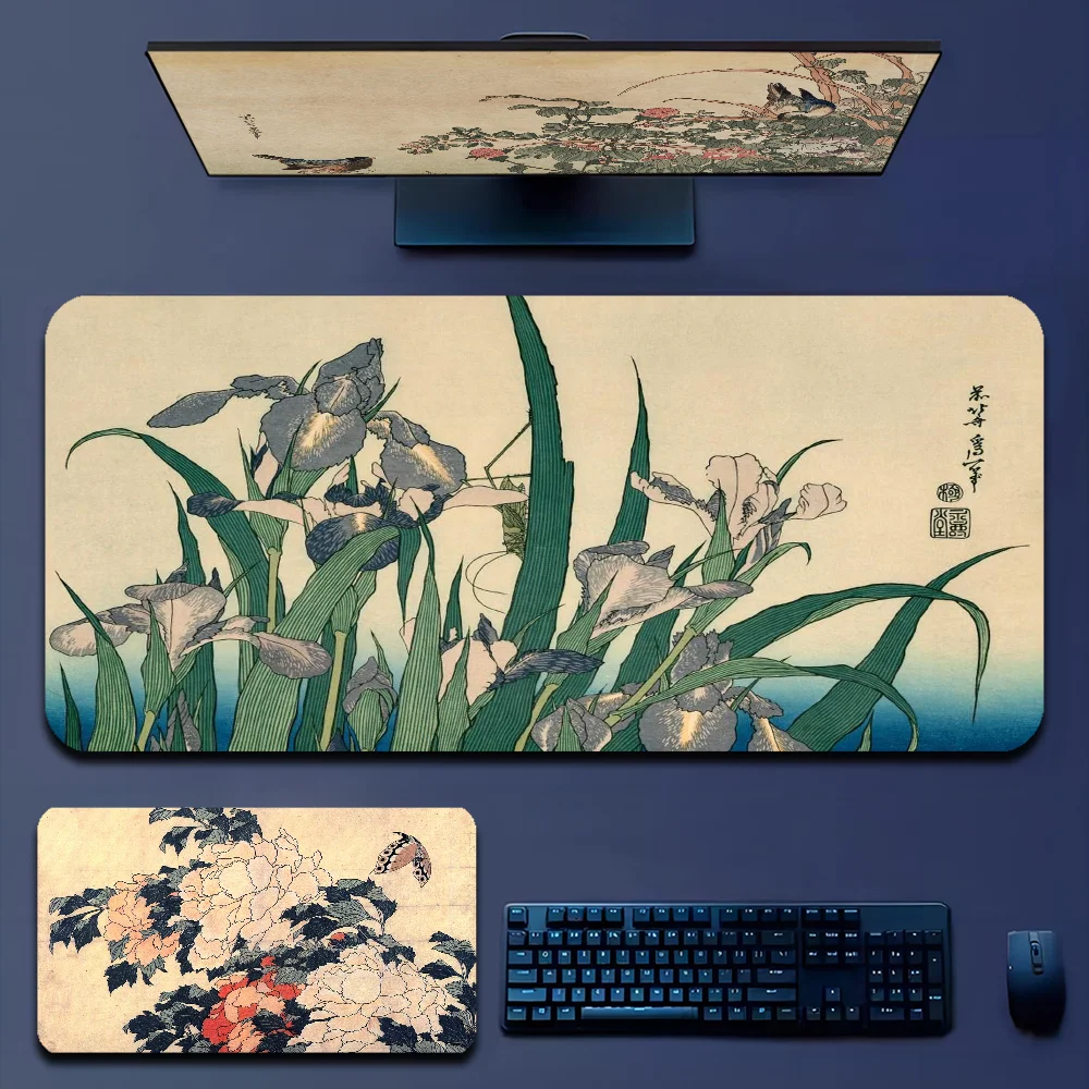 

Hokusai Ohara Koson Japan Style Art Non-slip Lockedge Office Student Gaming Thickened Large Non-slip Cushion Mouse Pad