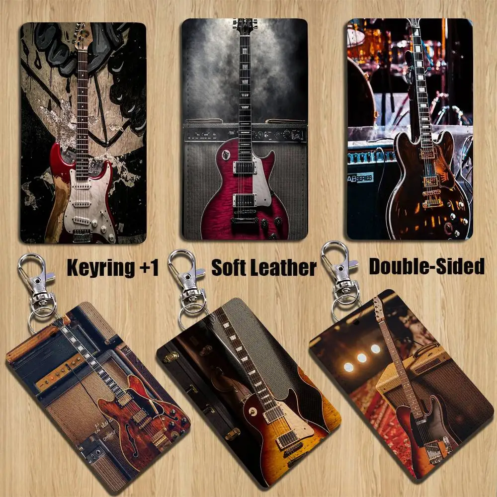 

Korean T-Trend G-GuitarS Cartoon Singer Anime Card Keychain Fashion Pendant Bag ID Door Card Case Bus Card Cute Adult