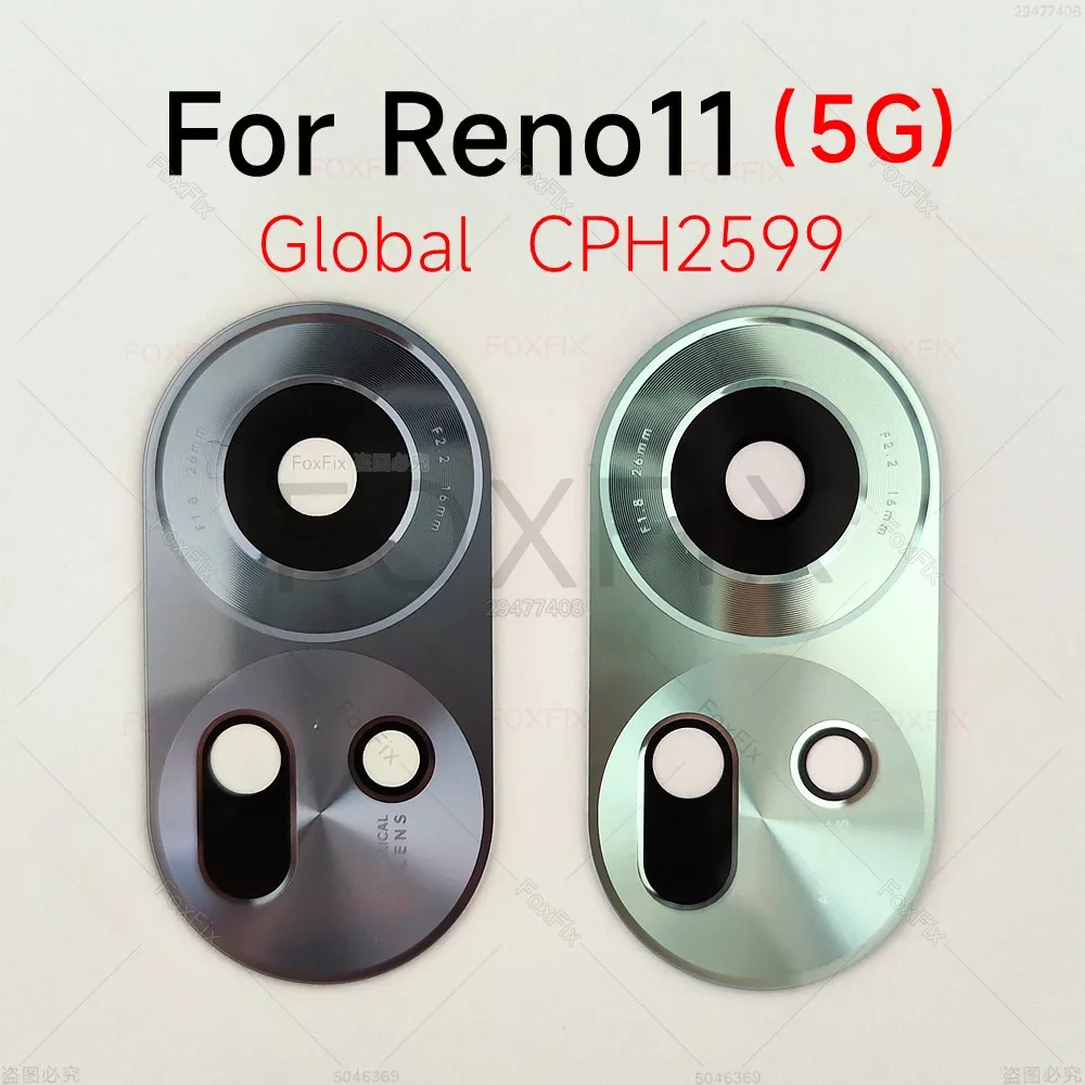 Back Camera Lens For OPPO Reno11 Reno 11 5G Global CPH2599 Rear Camera Glass Cover Replacement+Adhesive Sticker