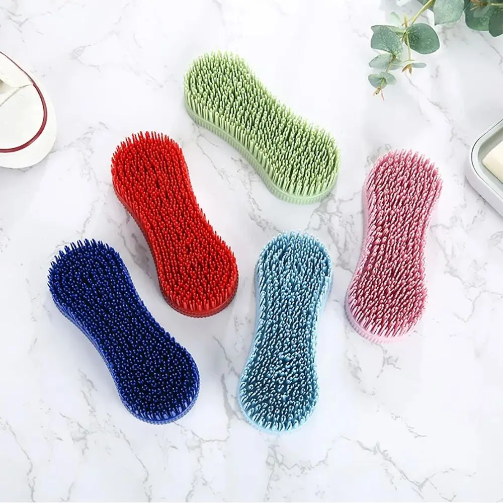 Colorful Horse Grooming Brush Equestrian Massage Tool Silicone Horse Accessories for Effective Cleaning Care Hard Bristle