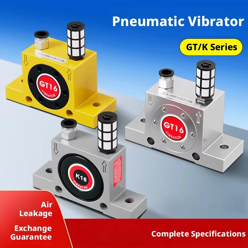 Pneumatic Vibrator GT-/04/06/08/10/13/16/20, Turbine Type Oscillator, Mini Pneumatic Shaker, Air Hammer