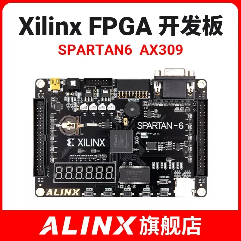 

ALINX Black Gold FPGA development board XILINX Spartan-6 XC6SLX9 FPGA Introductory Learning Board