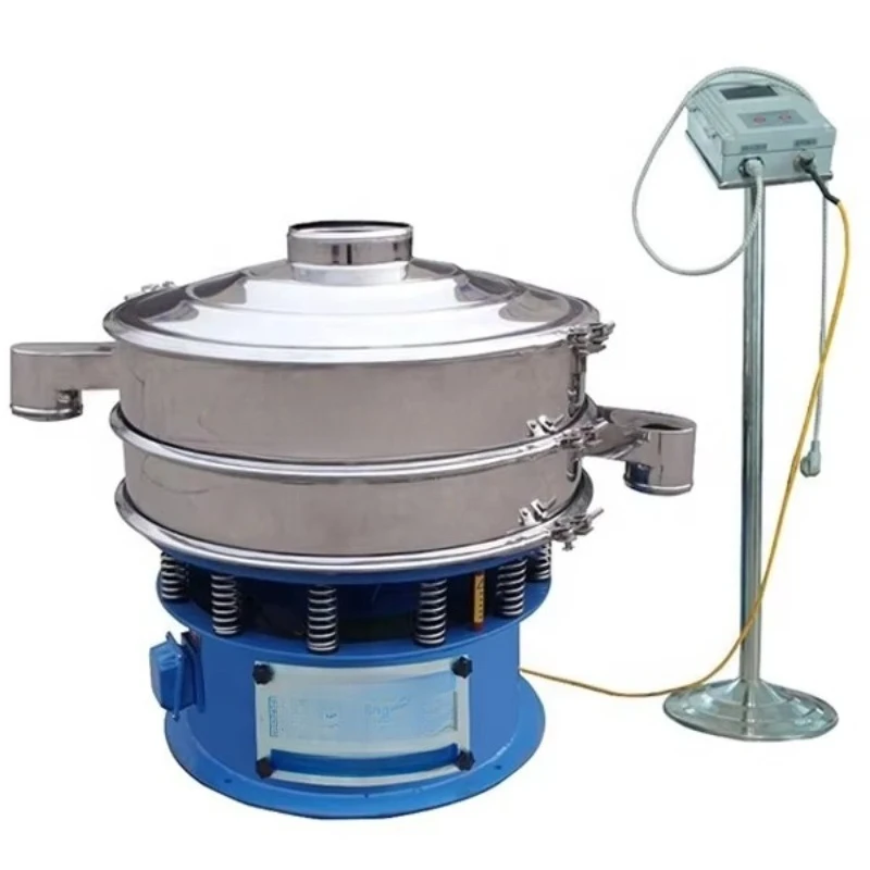 Customized Motorized Ultrasonic Vibrating Sieve Stainless Steel 304 Anti-block High Precision Circular Sieving Equipment Spice