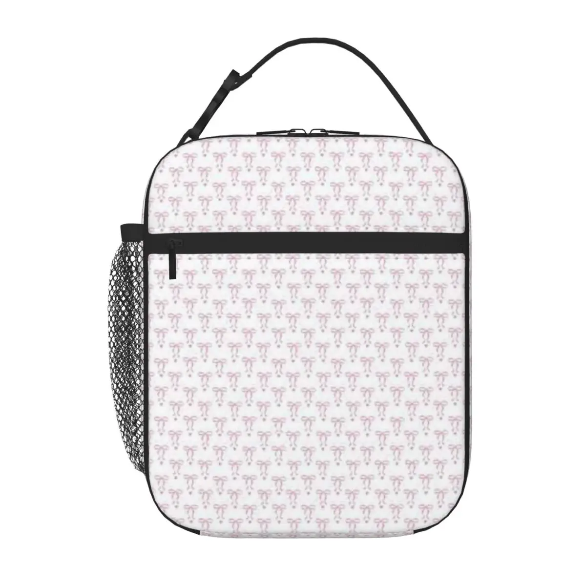 Bestselling Pink Bow Phone Case Coquette Aesthetic Bow Pattern Case Sweet Style Thermal Lunch Bag Urban Commute Kids Lunch Bag