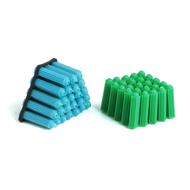 6mm 8mm Green Blue Plastic Expansion Tube/Rubber Plug/Nylon Plunger/Drywall Plastic Wall Plug Anchor Plug Fixing Wall Anchor