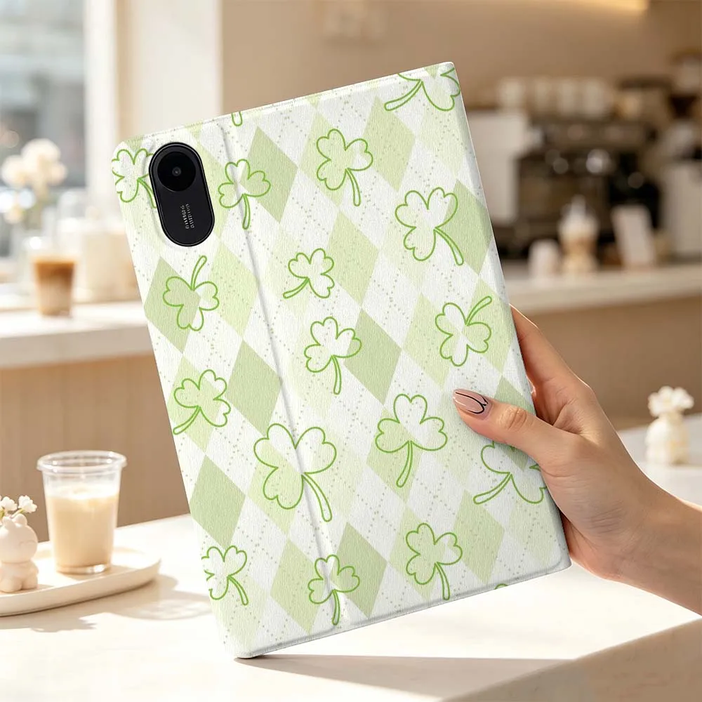 Cartoon Lucky Clover For Xiaomi Poco Redmi Pad 8 2 4 5 6 6S 7 7S SE Pro Max 14 11 8.7 11.2 12.5 Inch Tablet Case Fashion