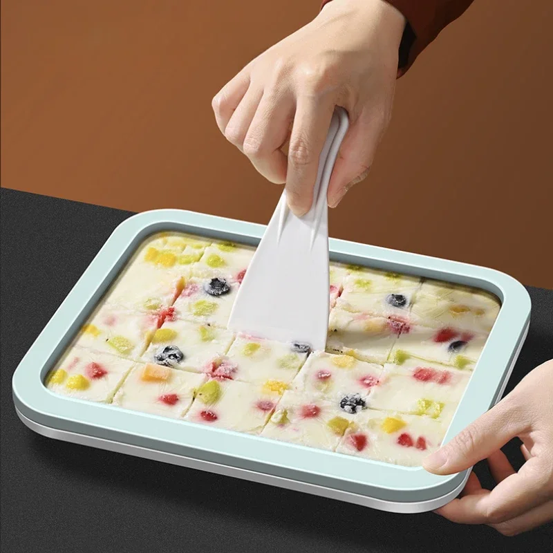 Stainless Steel Household Ice Cream Pan Fried Yogurt Machine Flat Bottomed Pan Fried Yogurt DIY Ice Cream Mini Version