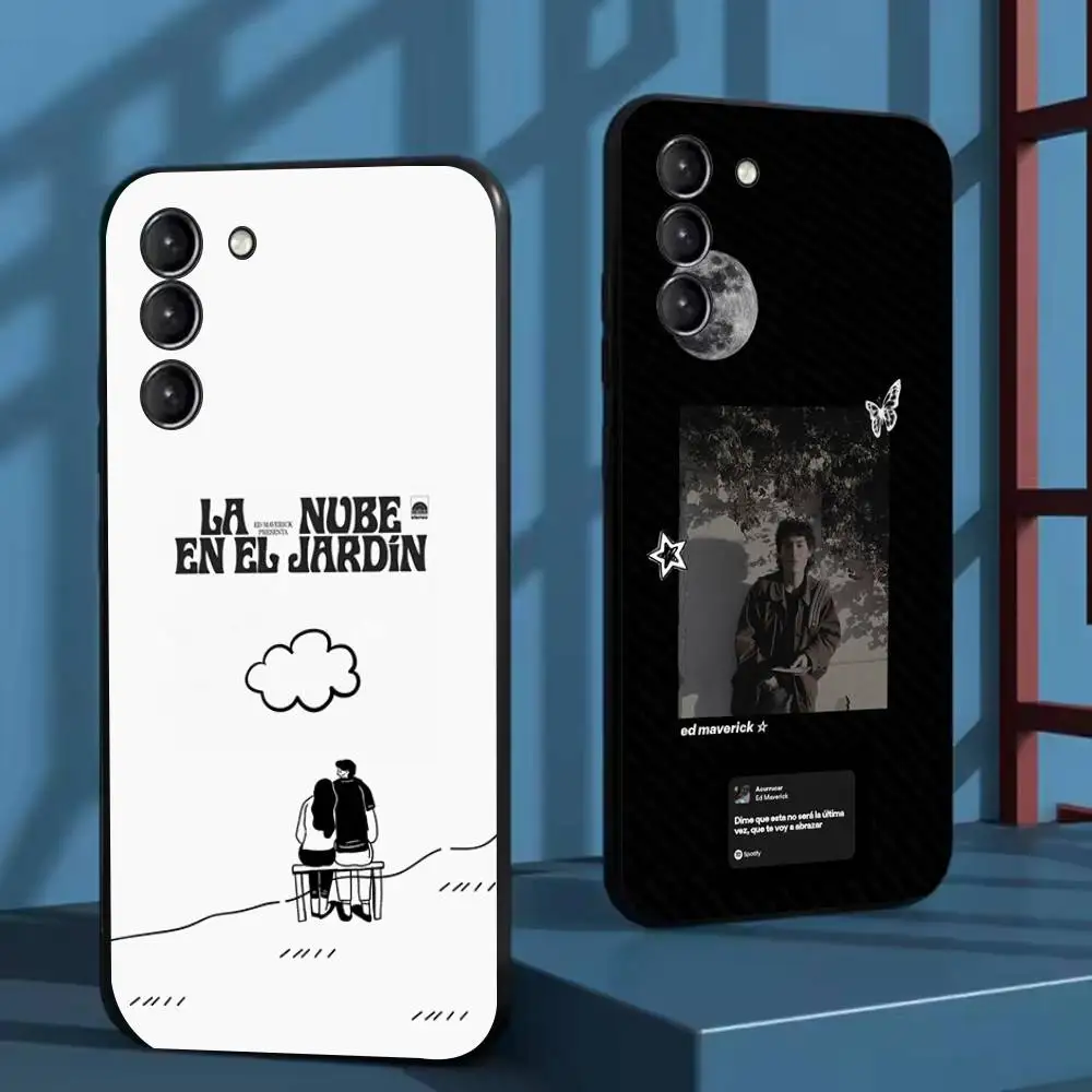 

LA NUBE EN EL JARDIN Ed Maverick Phone Case For Samsung Galaxy A73,72,51,53,52,71,22,5G,Note,J7,8,9 Soft Black Cover