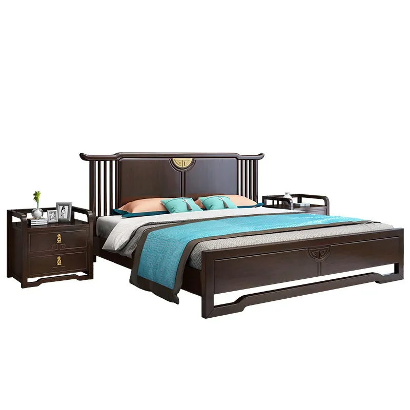 Cama doble China moderna, dormitorio y hogar, B & B, nuevo