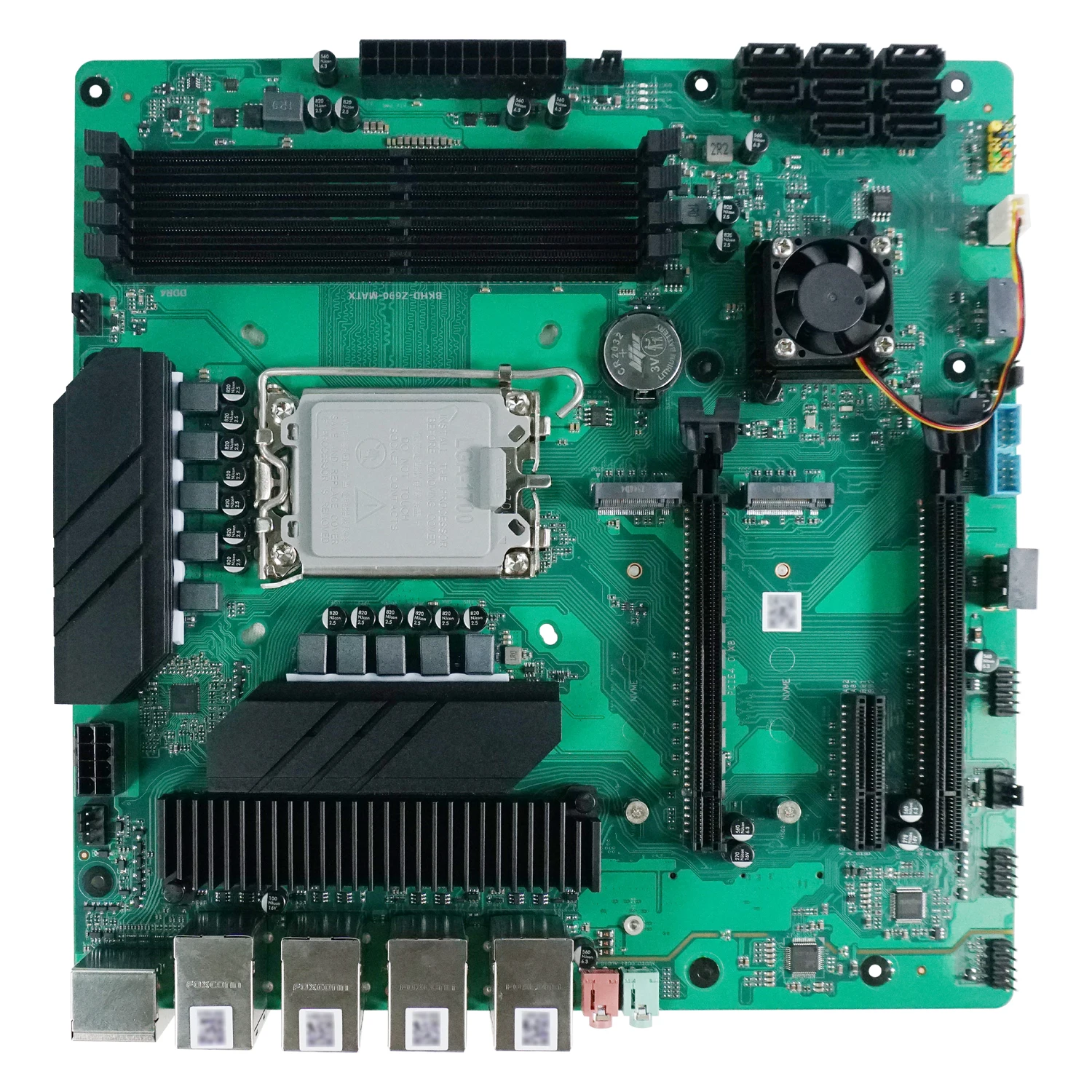 8-Bay NAS Mini ITX Motherboard(LGA1700, 12th/13th/14th Gen. Desktop Processor) 4*2.5G LAN 4*NVMe HDMI DP 2*Display Pc Mainboard