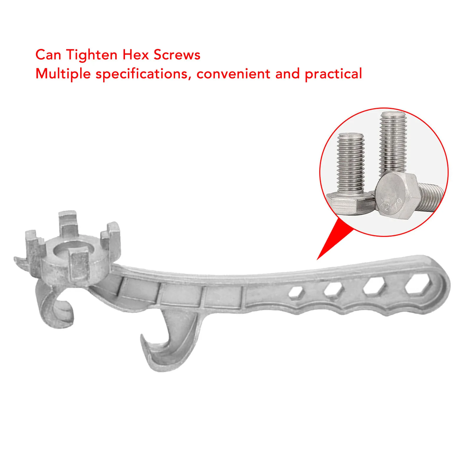 Multi-Function Drum Lid Opener | Aluminum Alloy Ergonomic Drum Lid Wrench | Drum Lid Opener for 5–55-Gallon Drums