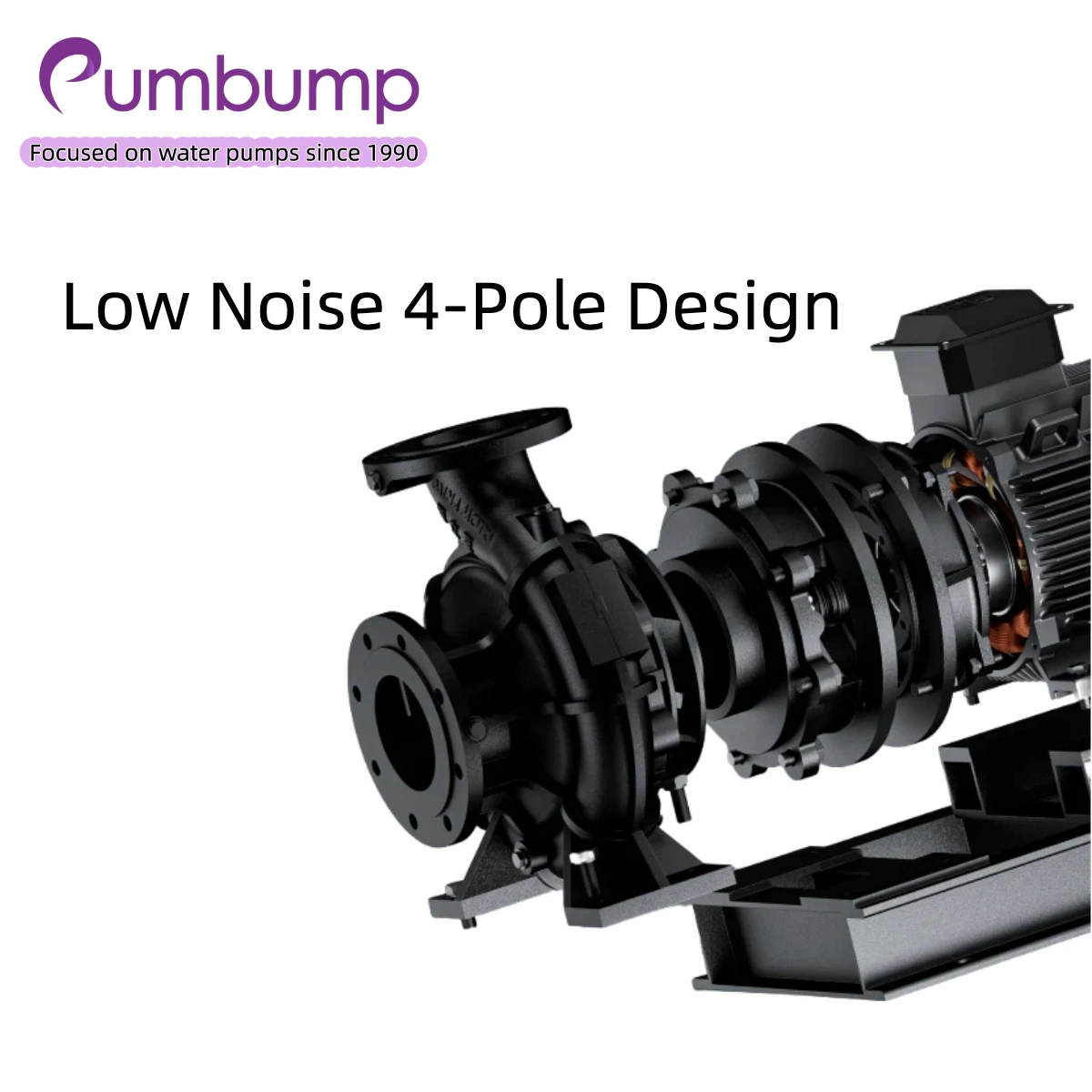 Vertical Inline Single Stage Centrifugal Pump HVAC Chilled Water Cooling Water Circulation High Pressure Large Flow Range