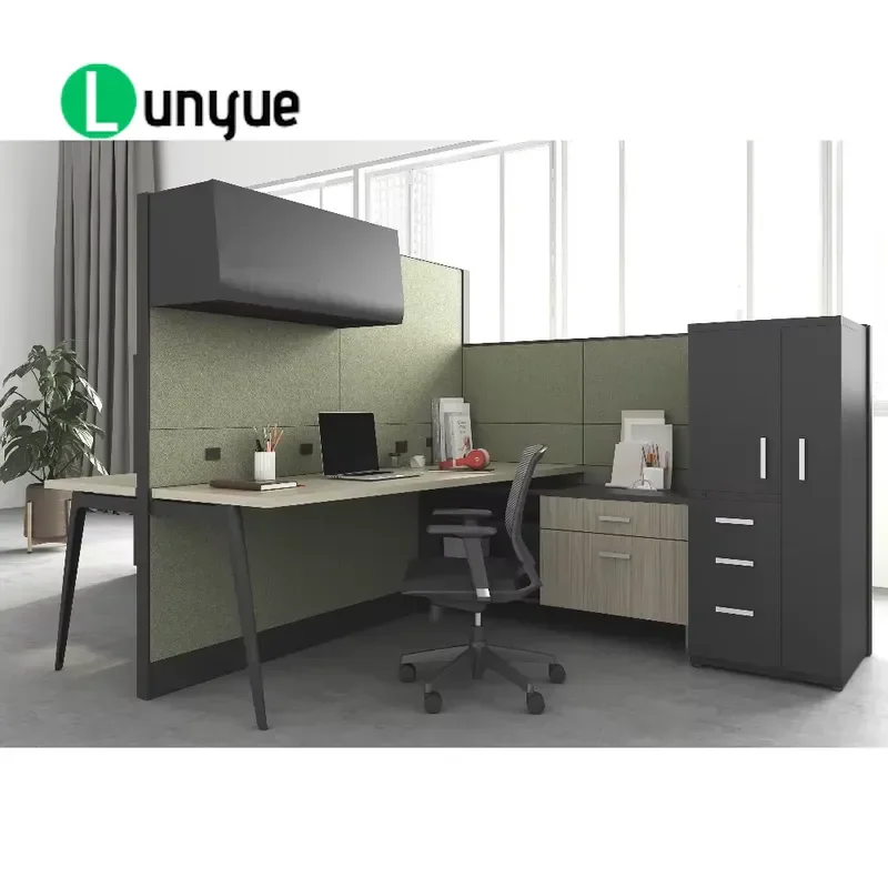 Modular Desk Cubicle Workstation Adjustable Aluminum Home Office Furniture with Soundproofing and Storage for Best Selling