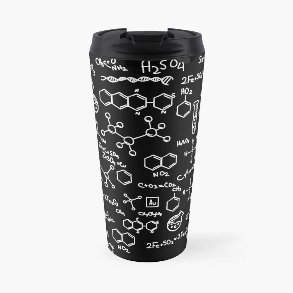 

Science Chemistry PatternTravel Coffee Mug Pretty Coffee Cup Custom Mug Elegant Coffee Cups Vintage Cup